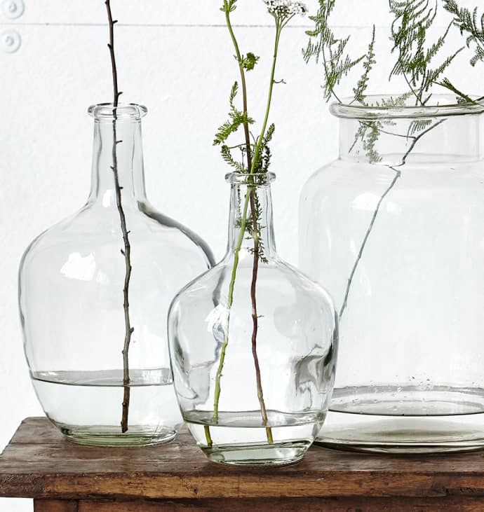 Download Trouva: Clear Glass Bottle Vase