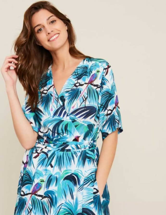 bird wrap dress