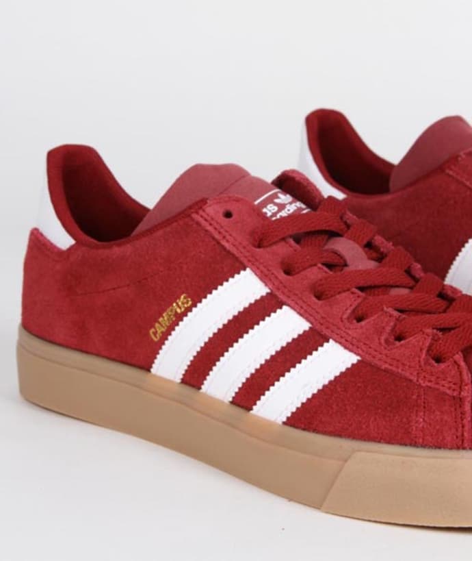 adidas campus vulc maroon