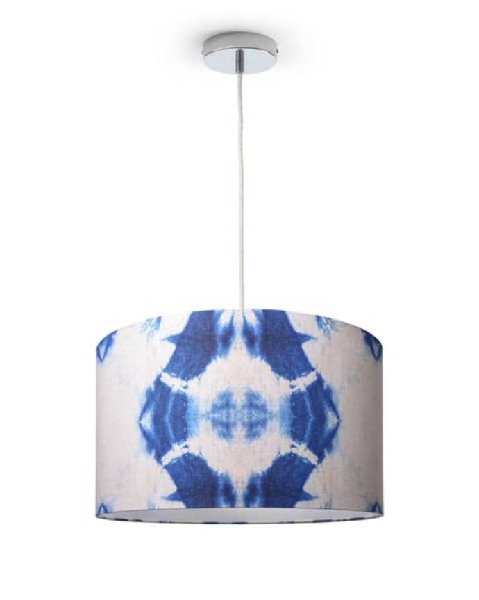 Trouva Indigo Shibori Pendant Lamp Shade