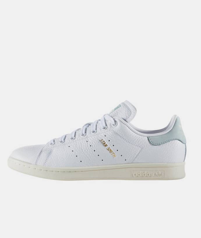 Trouva Cloud White Tactile Blue Leather Stan Smith Shoes