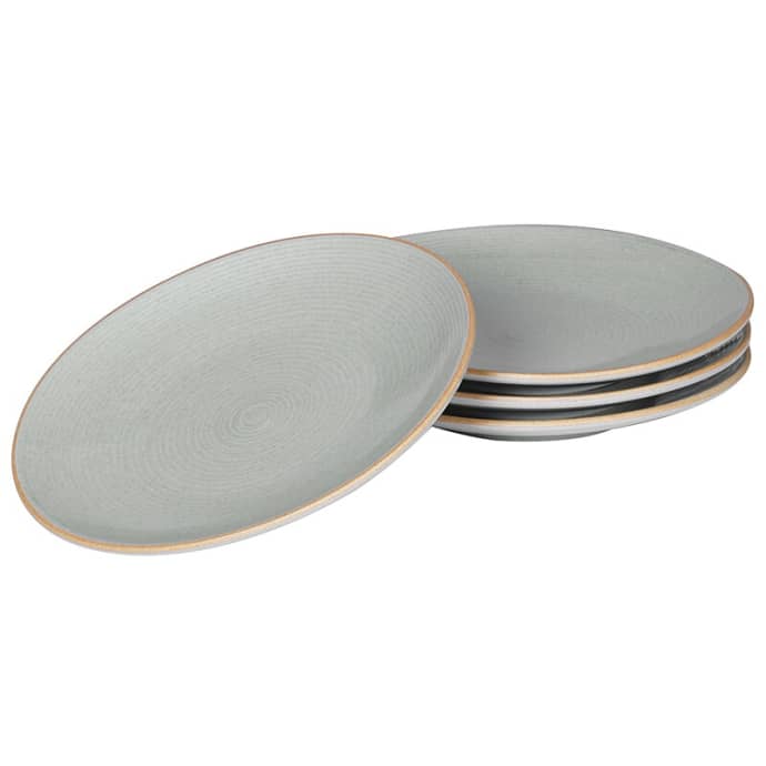 Trouva: Set of 4 Blue/Grey Dinner Plates