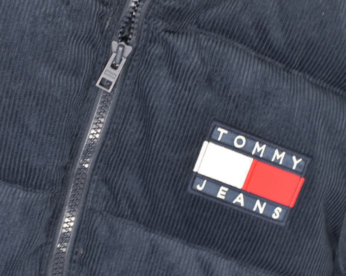 tommy jeans hooded down overhead puffer jacket