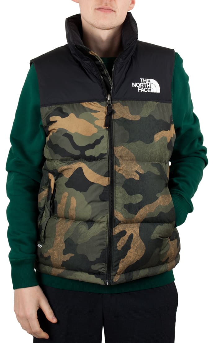 nuptse north face camo