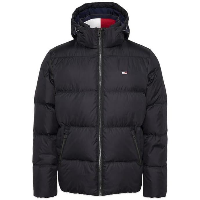 tommy jeans men's essential down hooded jacket