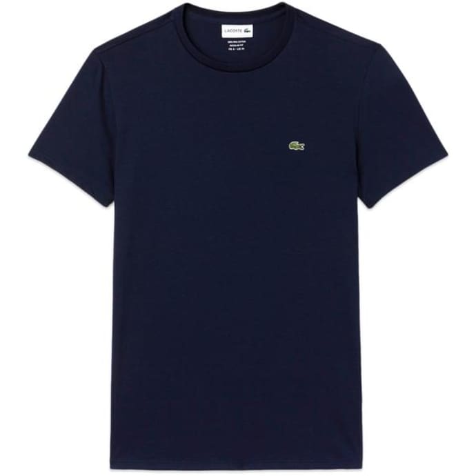 Th 6709 T-shirt En Coton Pima Bleu Marine