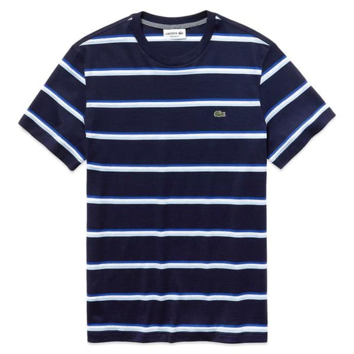 lacoste striped t shirt