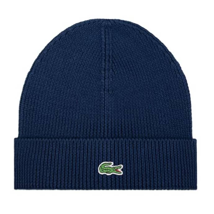 lacoste beanie navy