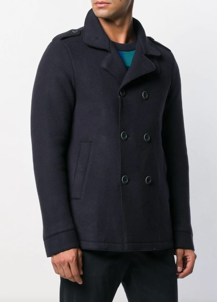 Trouva: Navy Double-Breasted Pea Coat