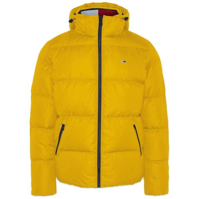 tommy hilfiger yellow down jacket