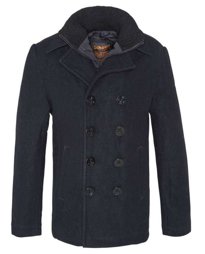 Trouva: Schott Nyc Wool Peacoat Cyclone 2 Dark Navy