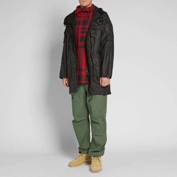 barbour zip parka