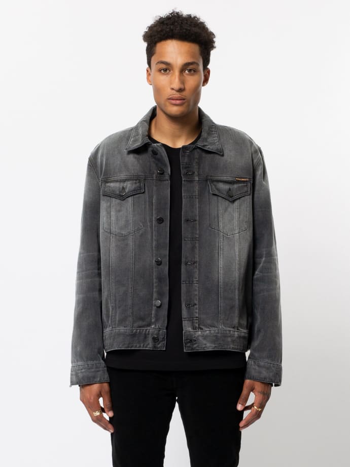 Trouva: Black Midnight Jerry Tinted Denim Jacket