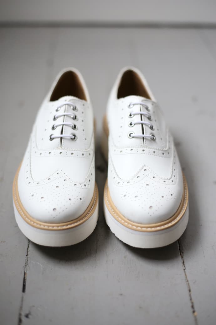 grenson white brogues