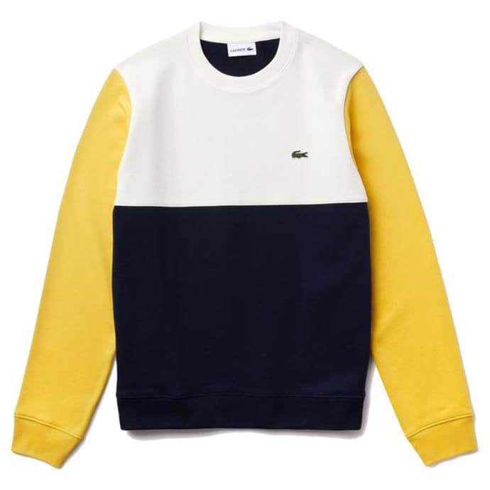 lacoste crew neck sweatshirt