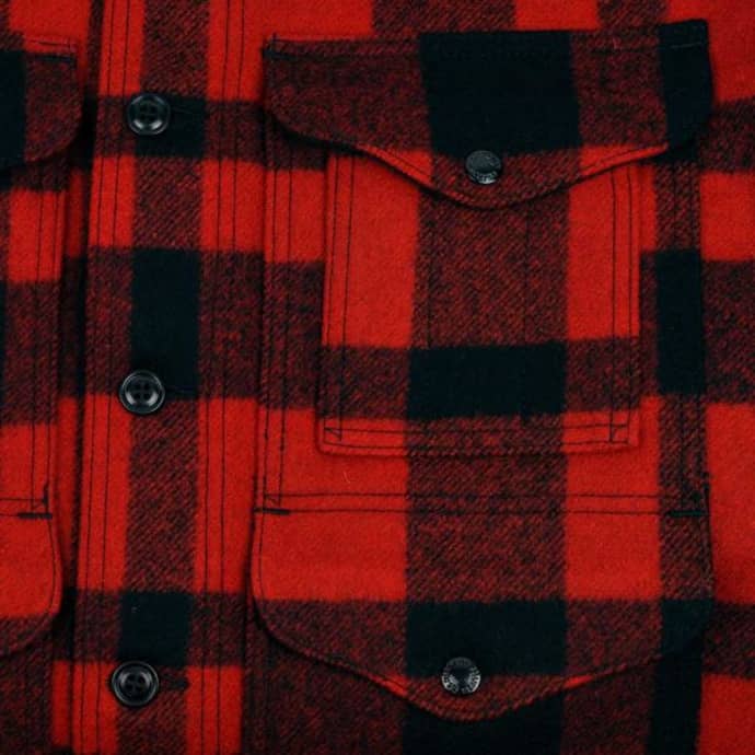 Trouva: Mackinaw Wool Cruiser Jacket Red Black