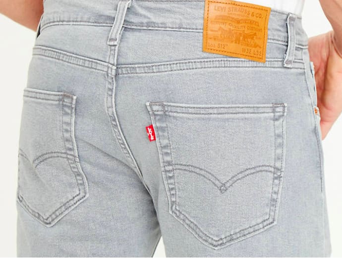 levis 512 gray