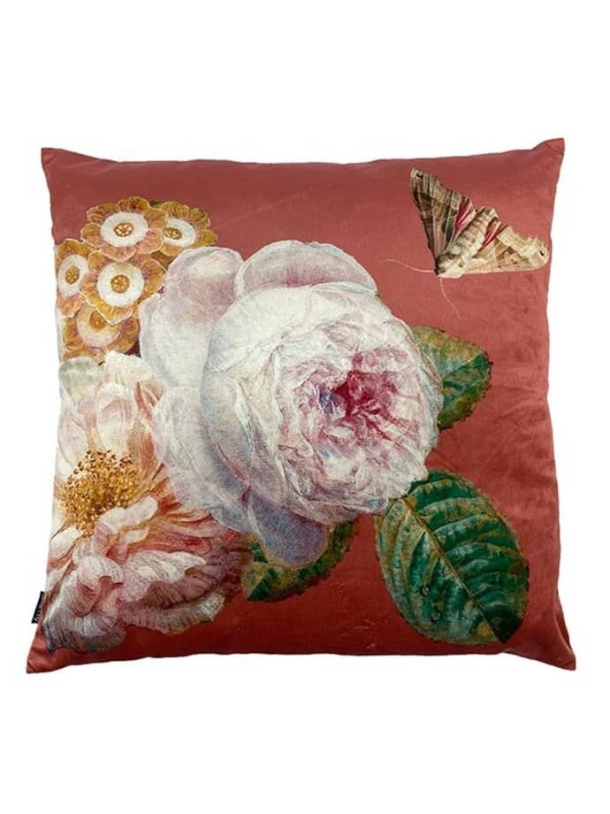 Trouva: Velvet Cushion Coral Rose