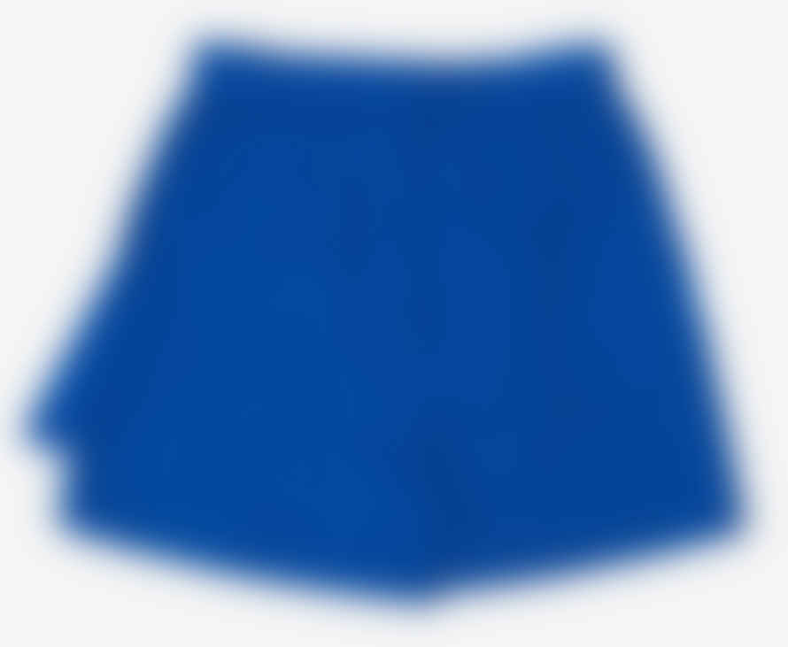 Among Blue Buckle Belt Wrap Shorts