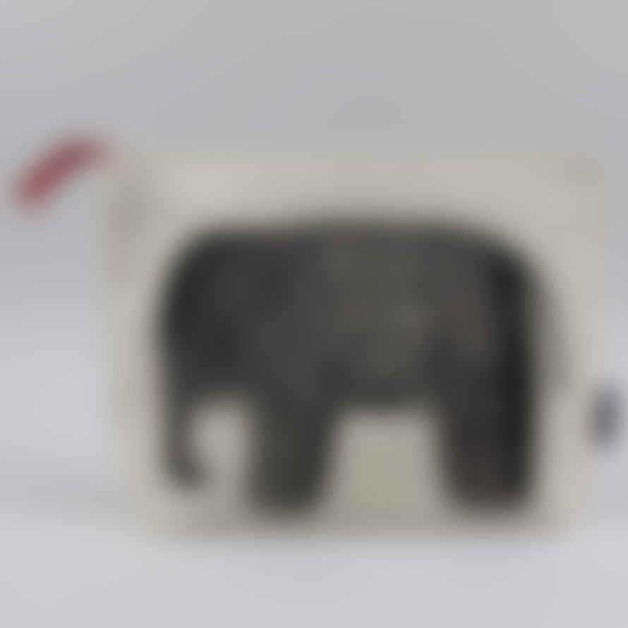 Chase & Wonder Baby Elephant Canvas Zip Wash Bag  