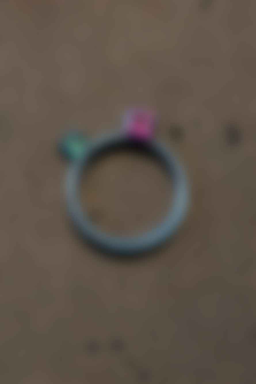 Blackbird Jewellery Shines Through The Darkness 4mm  Pink Tourmaline Ring