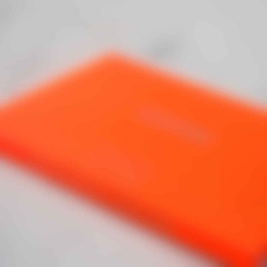 Pack Of 5 Mini Fluorescent Orange Merci Cards