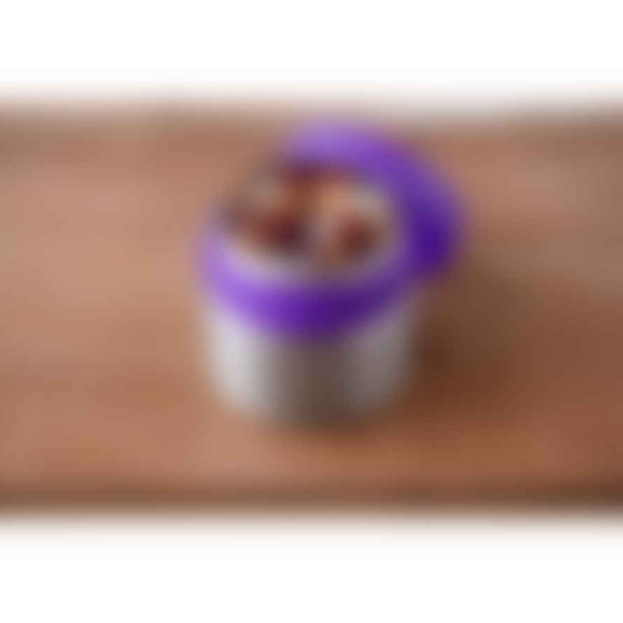 Lunch Bots 230ml Purple Round Container