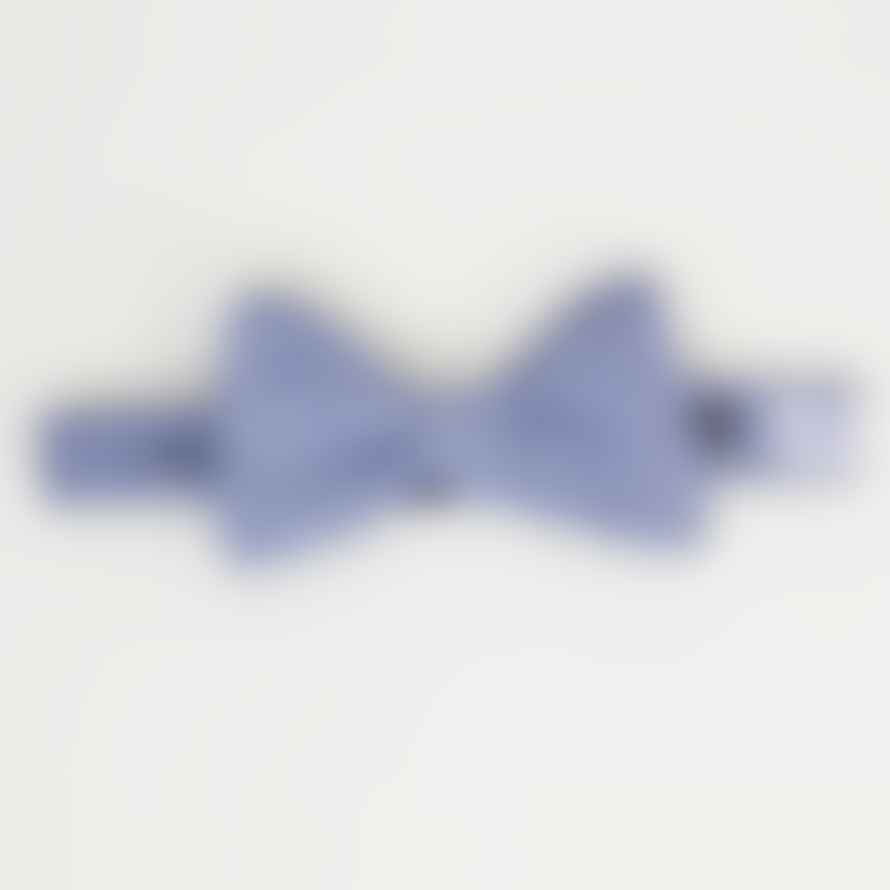 40 Colori Blue Solid Denim Butterfly Bow Tie