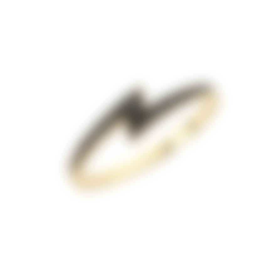 Zoe and Morgan  Gold Zap Black Diamond Ring 