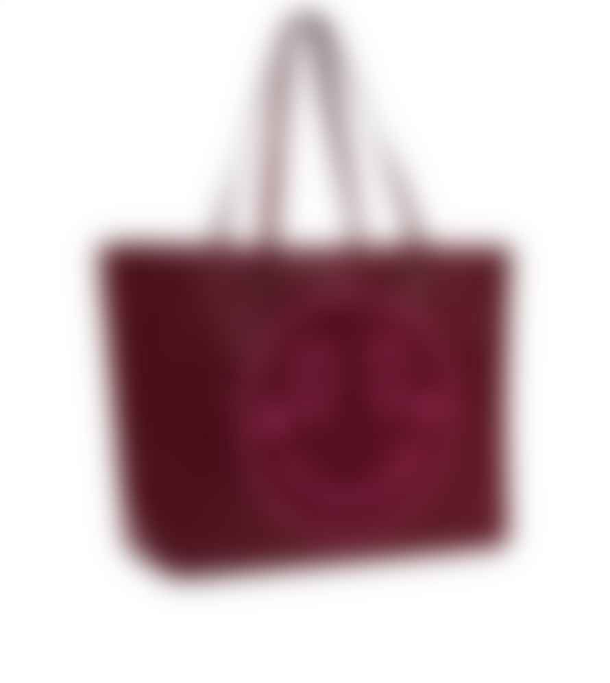 Hill & Friends Oxblood And Pink Slouchy Tote Bag