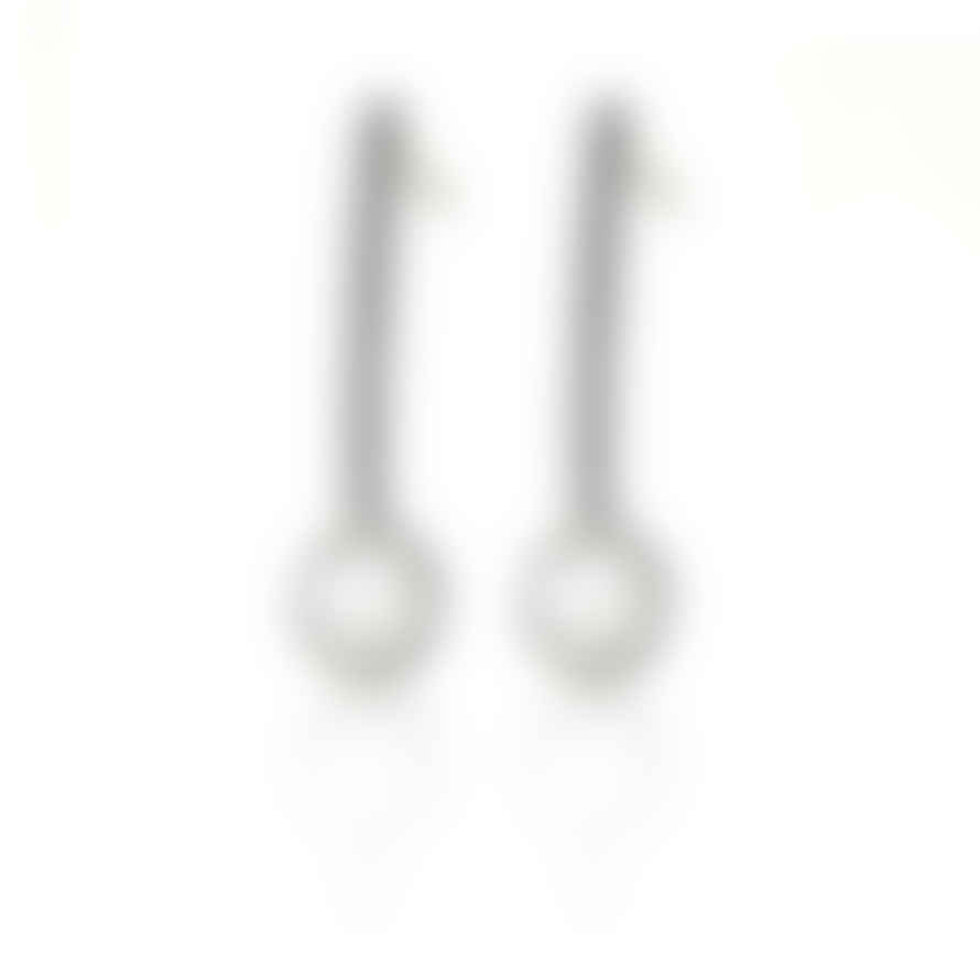 CollardManson Silver 925  Stud Drop Moonstone Earrings