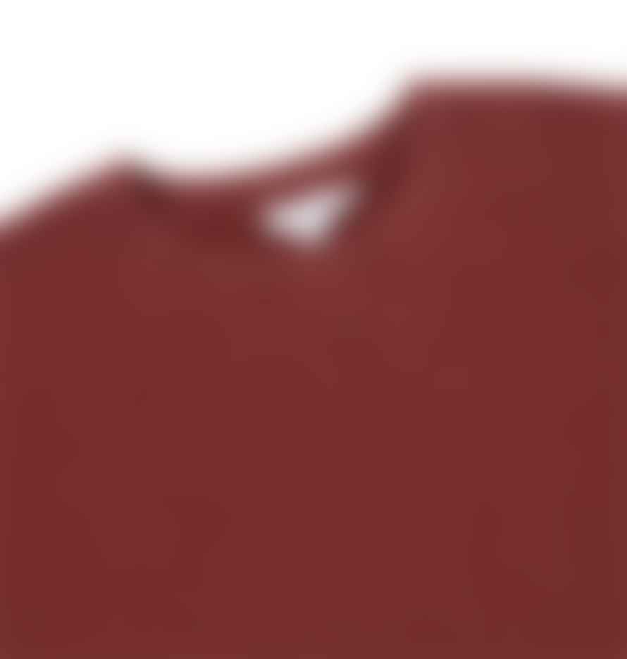 Sunspel Claret Loopback Crew Sweatshirt