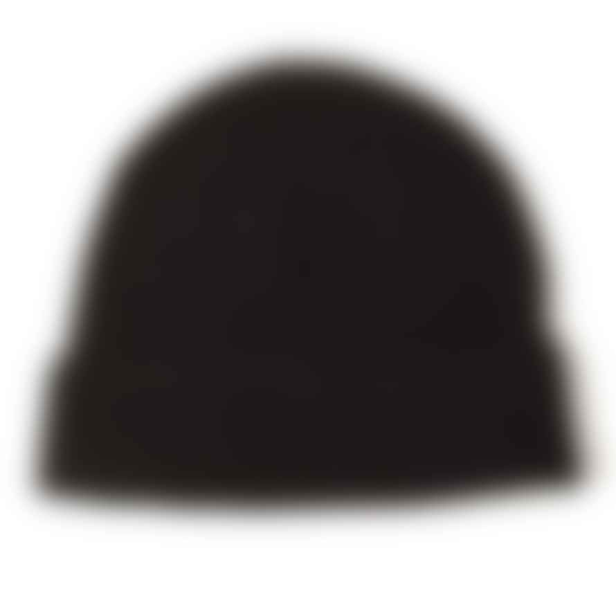 Burrows & Hare  Black 100 Cashmere Beanie 