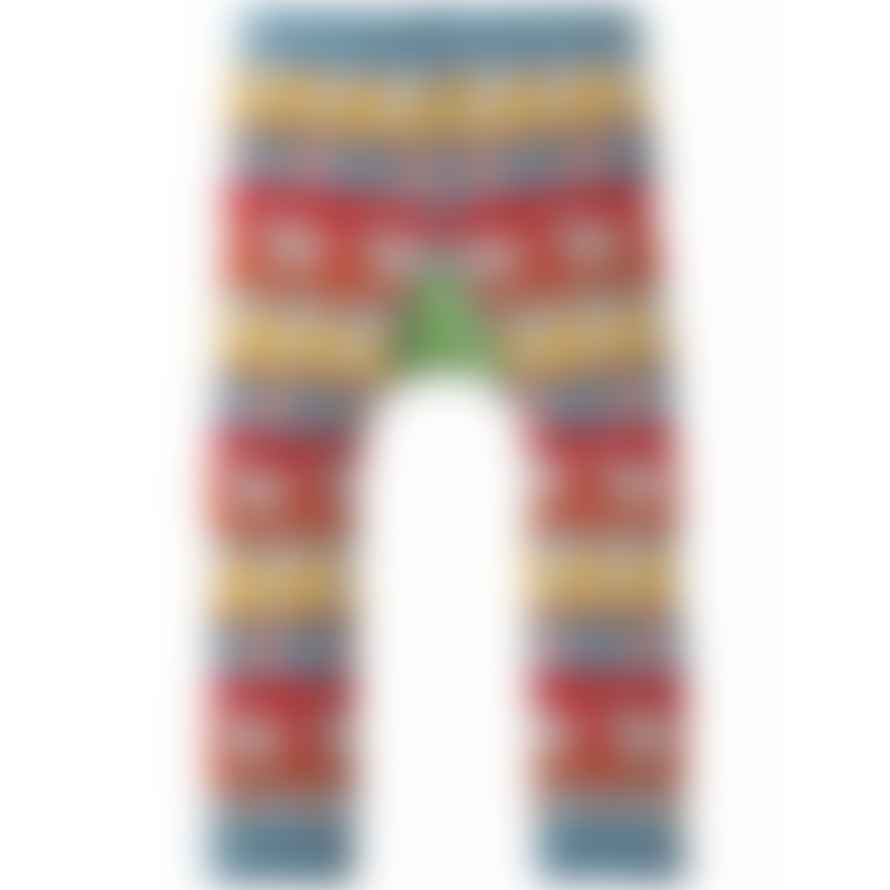 Frugi 1 to 2 Years Tractor Fairisle Little Knitted Leggings