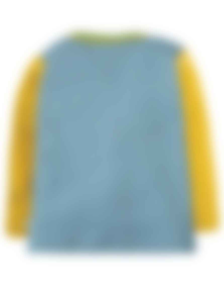 Frugi River Blue Tractor 2 To 3 Years Piper Envelope Top