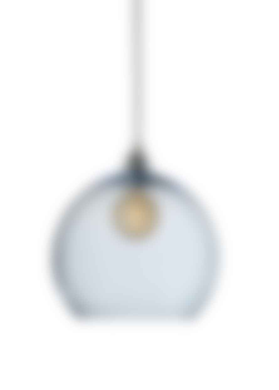 Luma Deep Blue 28cm Brass Fitting Rowan Pendant Light