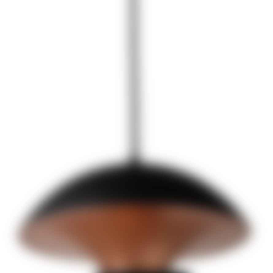 DCW Éditions 17.5cm Black Inside White Here Comes The Sun Pendant Light