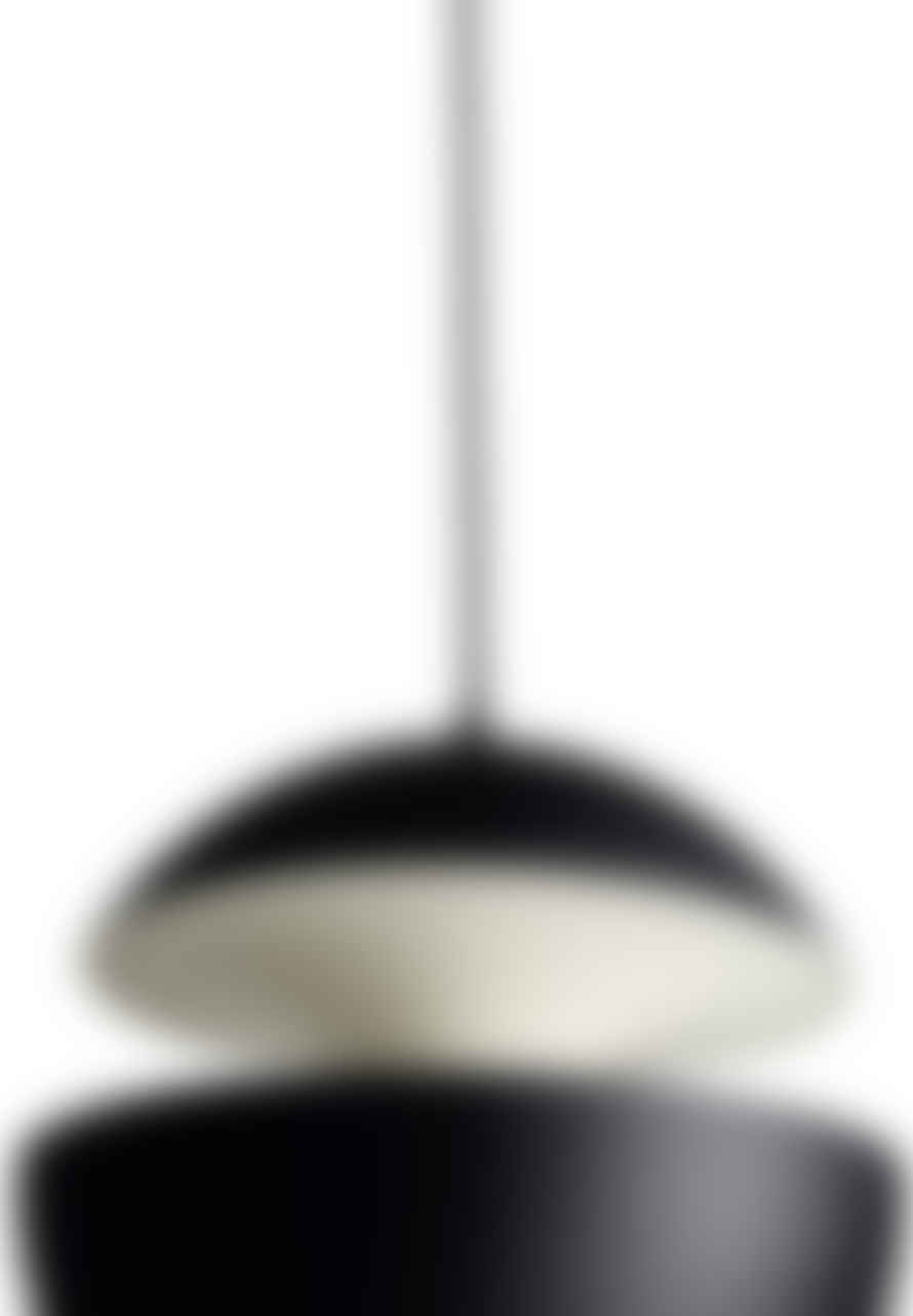 DCW Éditions 55cm Black Inside White Here Comes The Sun Pendant Light