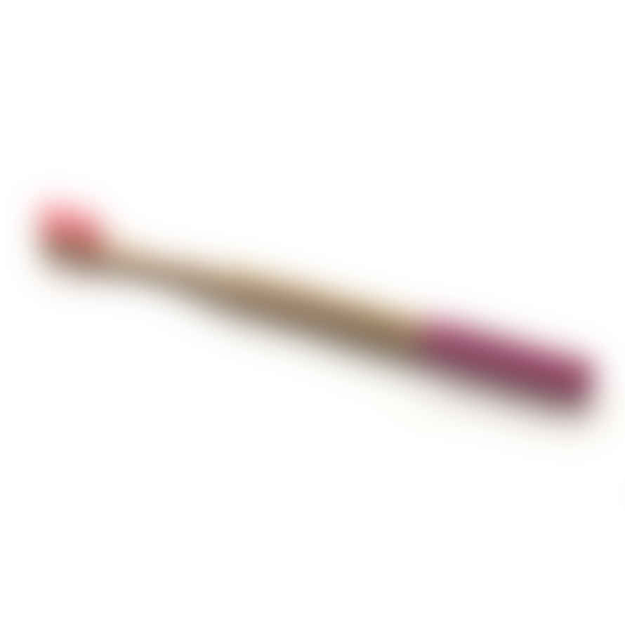 Zero Waste Club Pink Adult Bamboo Toothbrush With Bamboo Handle 