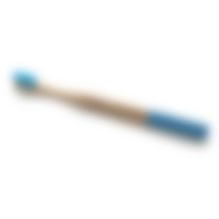 Zero Waste Club Ocean Blue Adult Bamboo Toothbrush With Bamboo Handle 