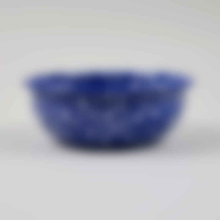 HAY Enamel Bowl - Speckle Blue