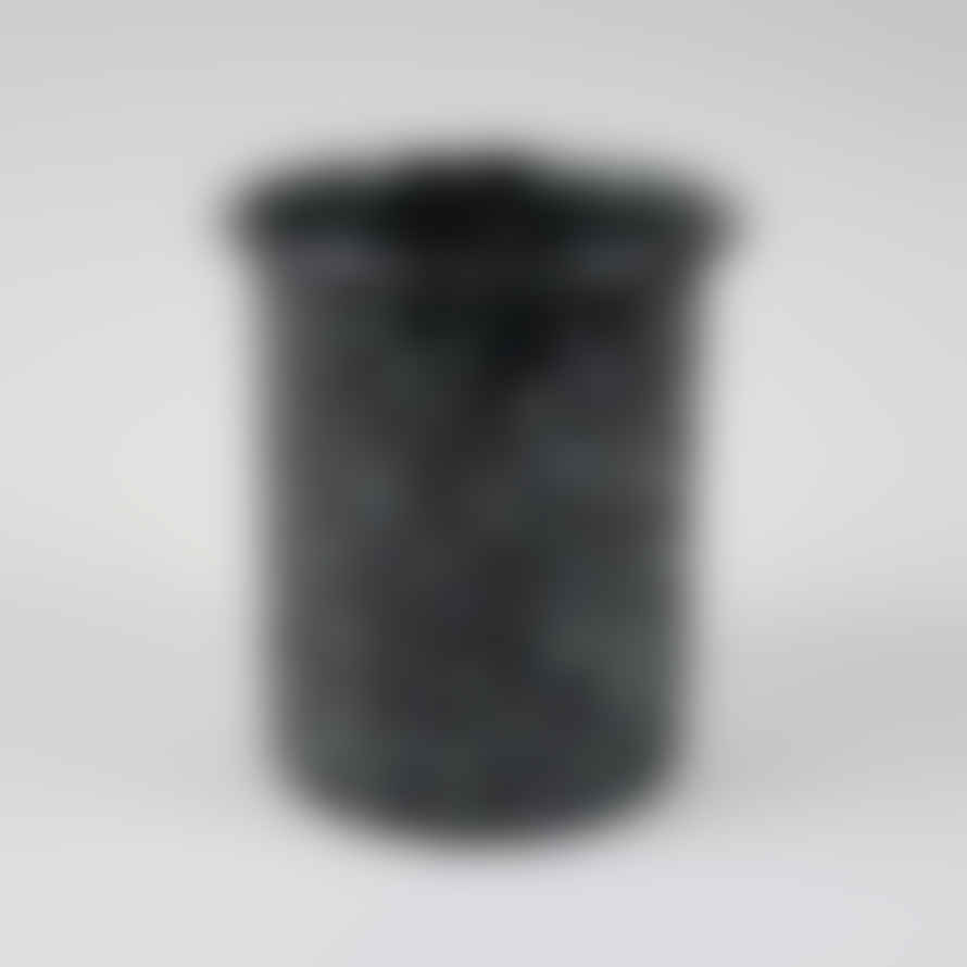 HAY Enamel Utensil Holder - Sprinkle Black