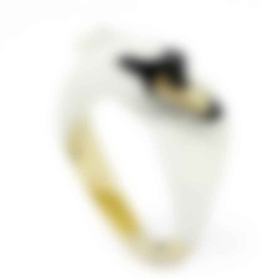 GOOD AFTER NINE Brass Ballerine Bird Swan Ring