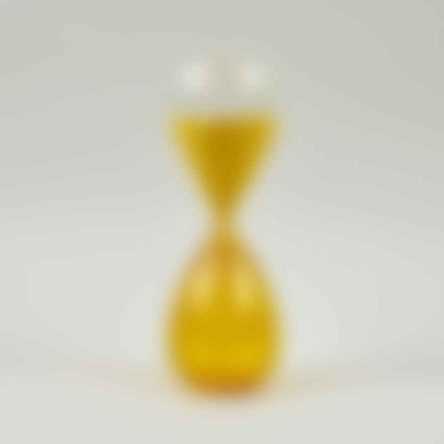 HAY Yellow 30 Minutes Glass Sand Timer