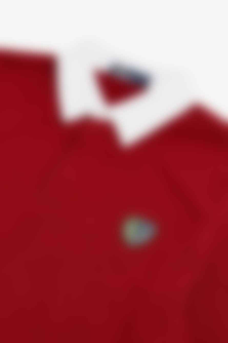 Fred Perry Shield Badge Polo Shirt - Deep Scarlet