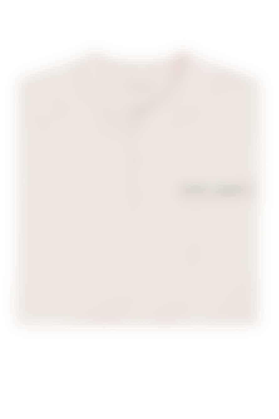 Maison Labiche  Cotton Plein Soleil Embroidered Henley T Shirt