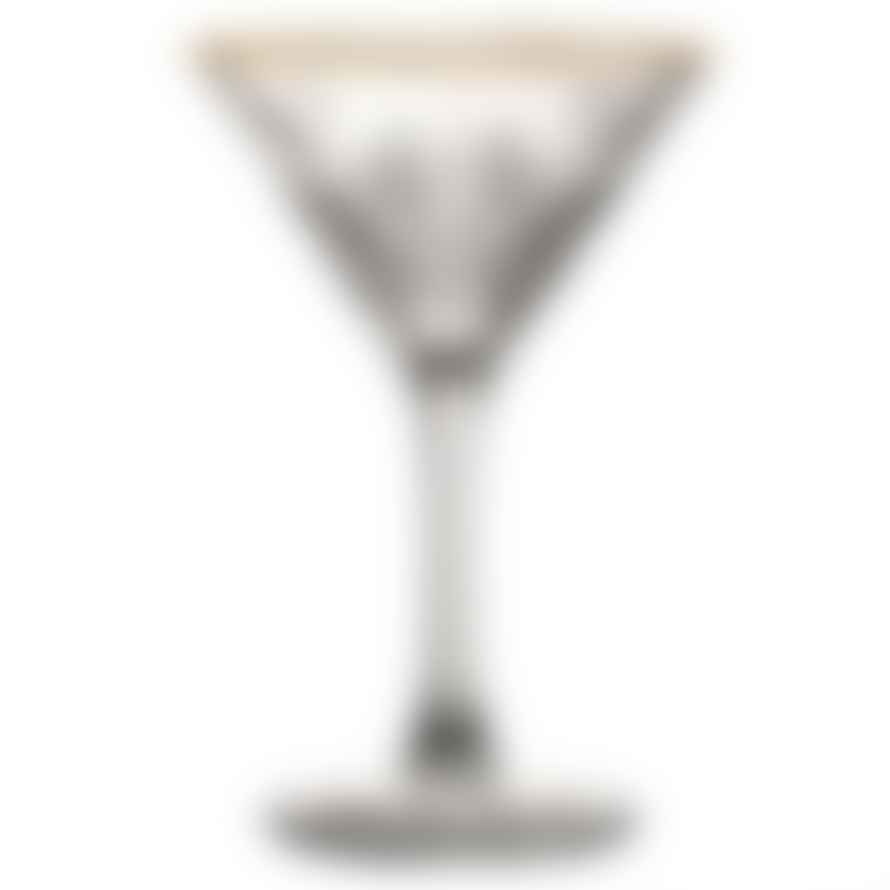 Trouva 8oz Timeless Vintage Martini Gold Rim Glass 0506