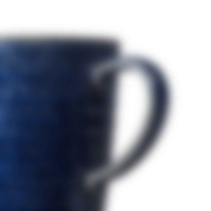 Denby Studio Blue Cobalt Pebble Ridged Mug