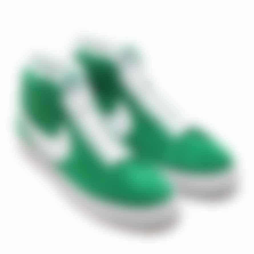 Nike Pine Green White Leather Zoom Blazer Mid Skate Shoe