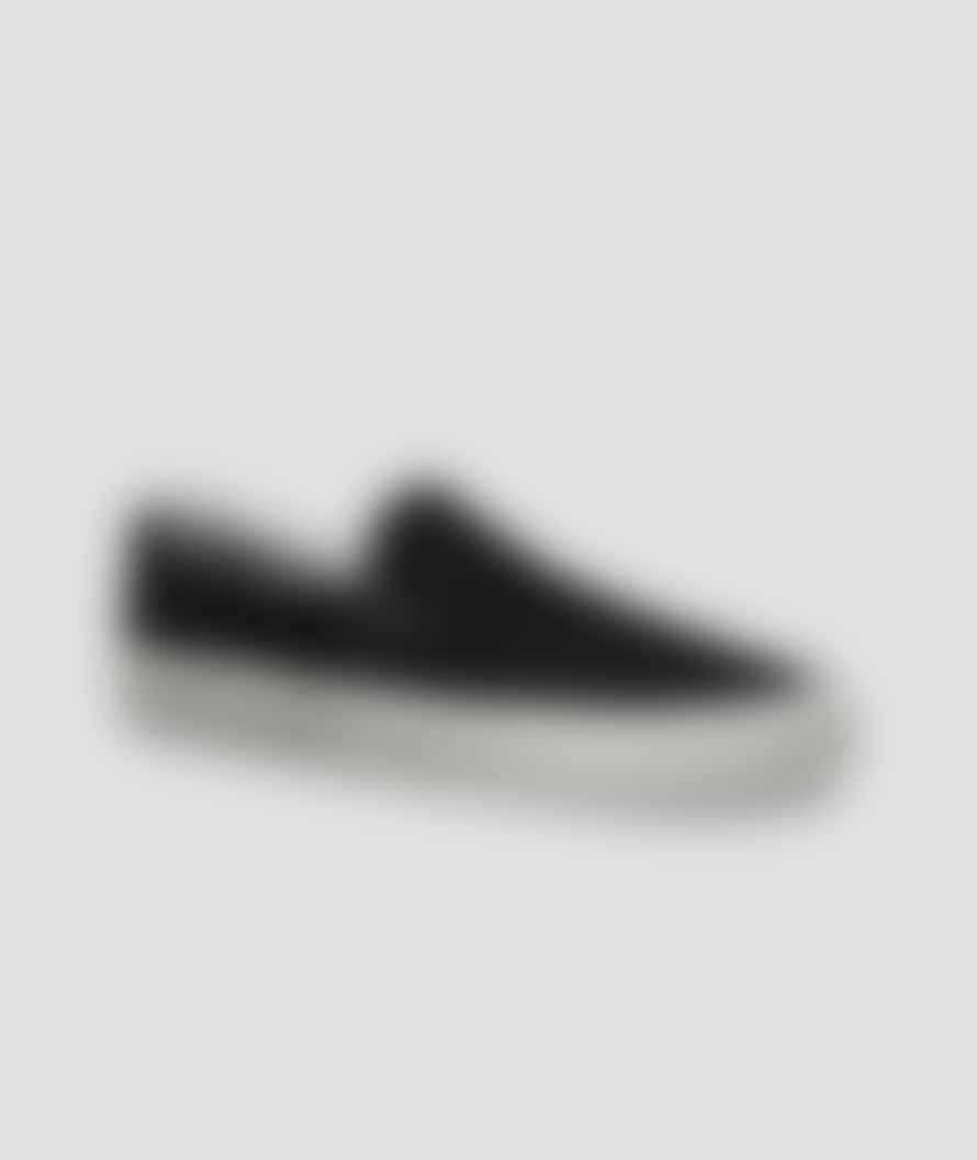 Vans  Black Suede Braided Classic Slip On Shoes